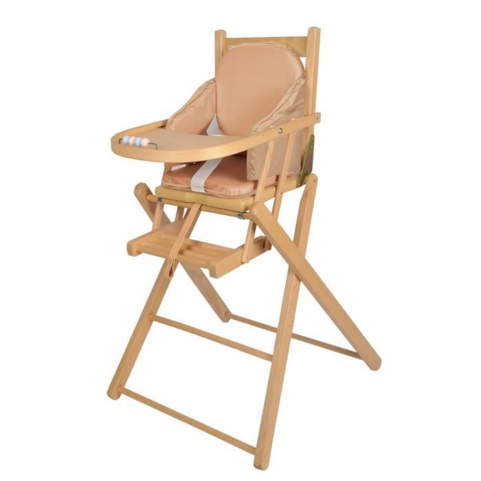 TINEO Chair Cushion - Straps - 27 x 26 x 33 cm - Brown Sugar