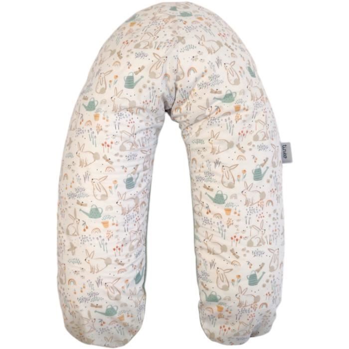 TINEO Maternity Pillow - Sage Green - Rabbits