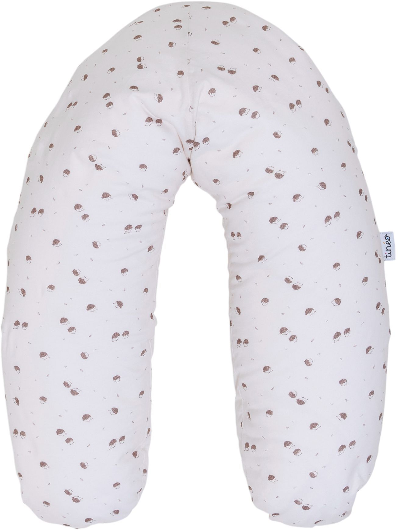 TINEO Maternity Pillow - Cotton Jersey - Ecru/ Hedgehogs