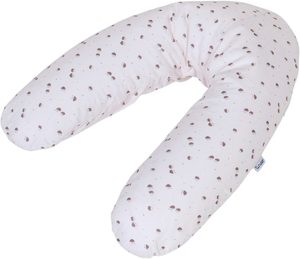 TINEO Maternity Pillow - Cotton Jersey - Ecru/ Hedgehogs