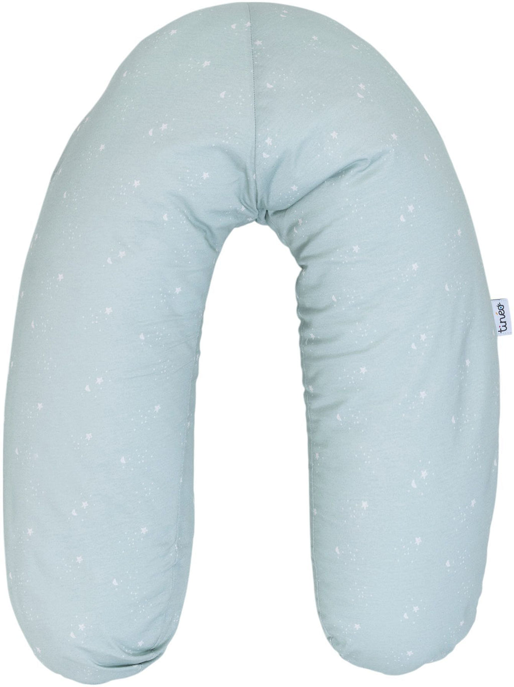 TINEO Maternity Pillow - Cotton Jersey - Aqua Green/ Stars
