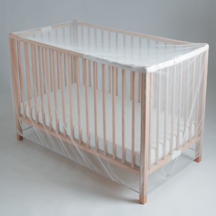 Mosquito net - TINEO - Easy opening with zip - for 60x120 or 70x140 cm beds