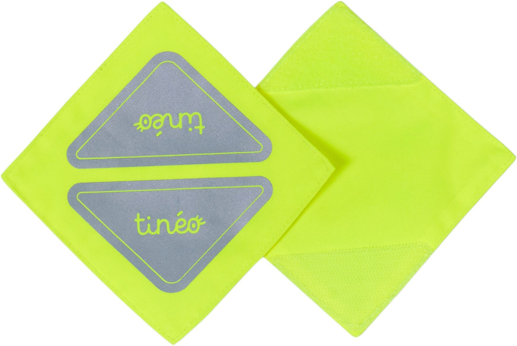 TINEO Reflective Patches - Velcro Fastening - Fluorescent Yellow - Universal Fit
