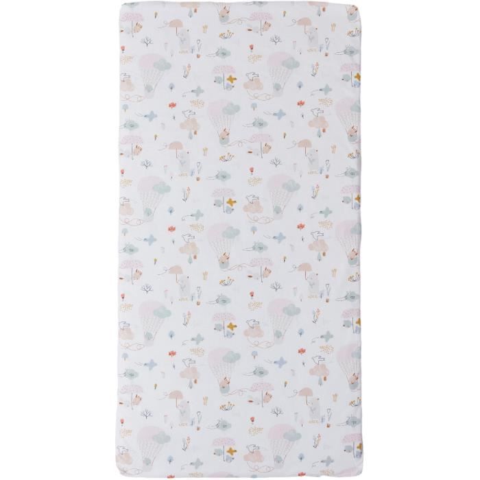 TINEO Balloons Travel Mattress 120x60 cm - White - Compact & Portable