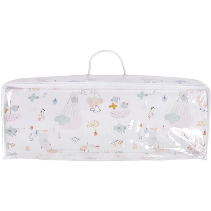 TINEO Balloons Travel Mattress 120x60 cm - White - Compact & Portable