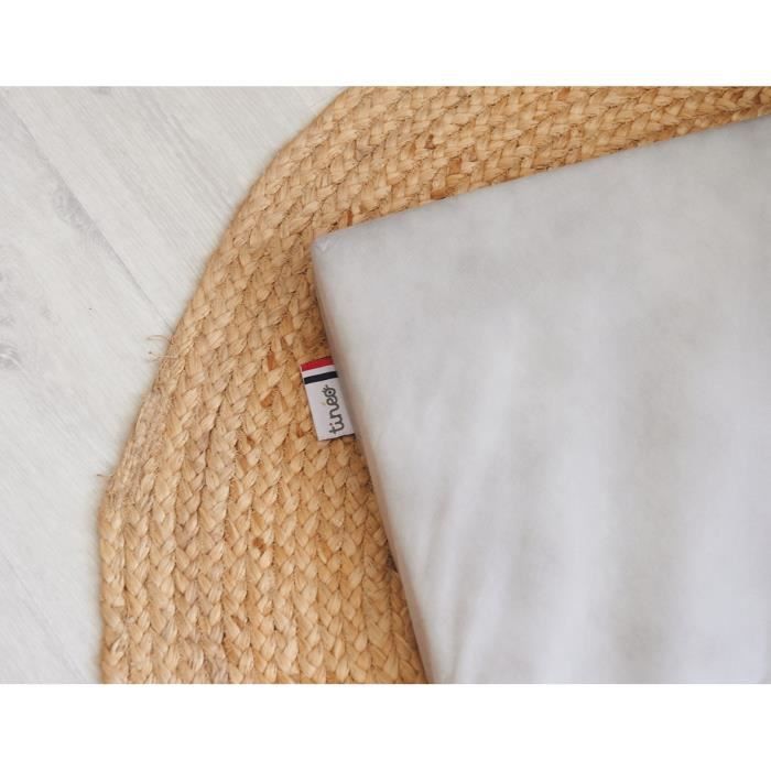 Folding Baby Mattress - 60 x 120 x 4 cm - 2 Parts - Removable Cover 60x120x4cm