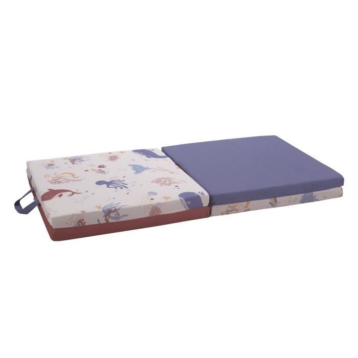 CLEVER 3-in-1 Ocean Treasures Rug - Adjustable - Removable Cover - 120x120x5 cm