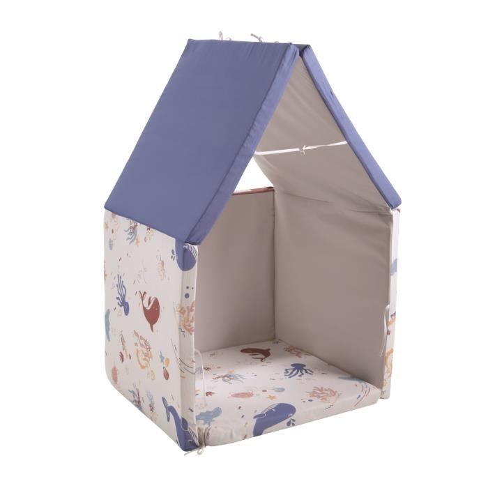 TINEO 5-in-1 Convertible Playmat - 120x180 cm - Ideal for Babies - Tunnel and Playhouse 5-in-1-Spielmatte
