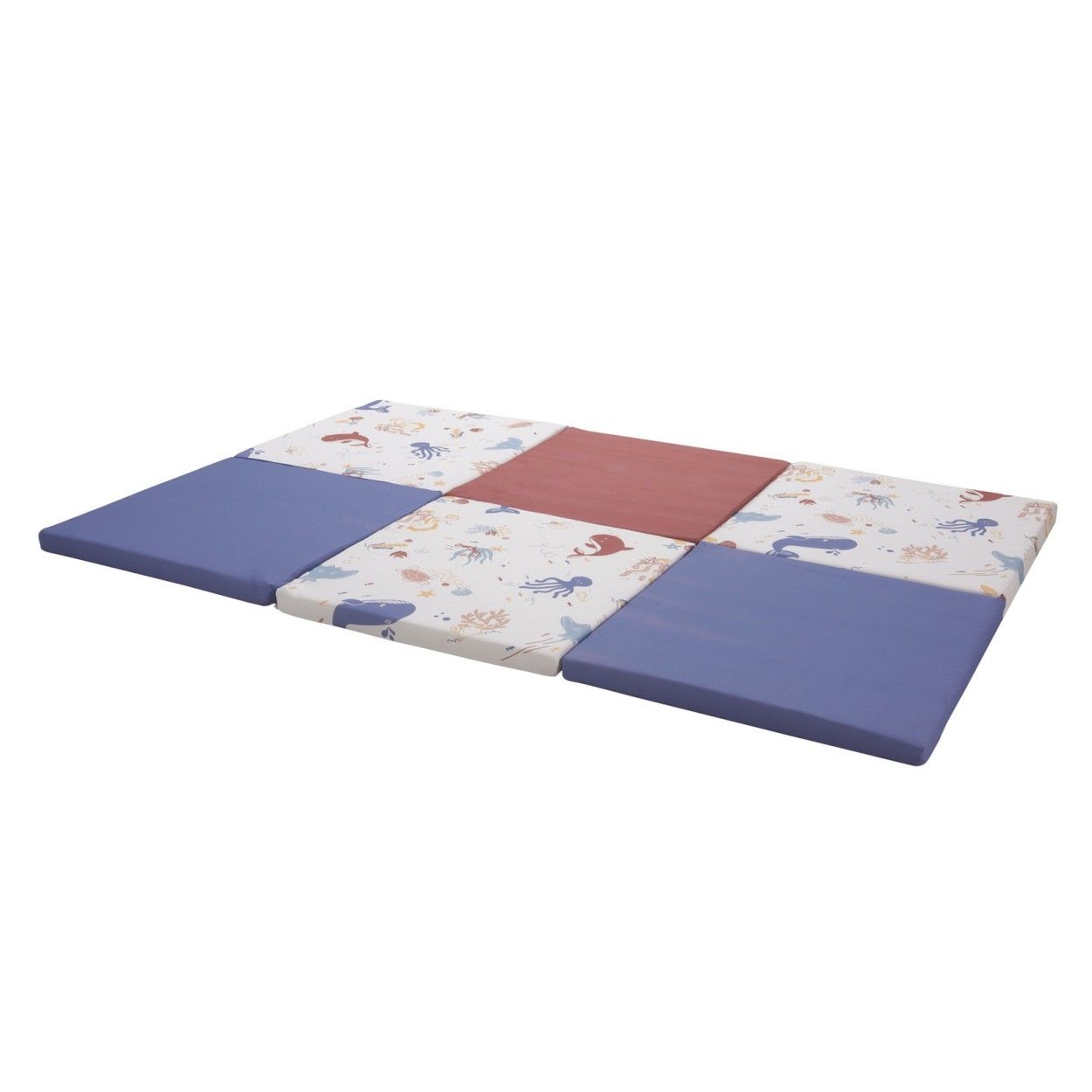 TINEO 5-in-1 Convertible Playmat - 120x180 cm - Ideal for Babies - Tunnel and Playhouse 5-in-1-Spielmatte