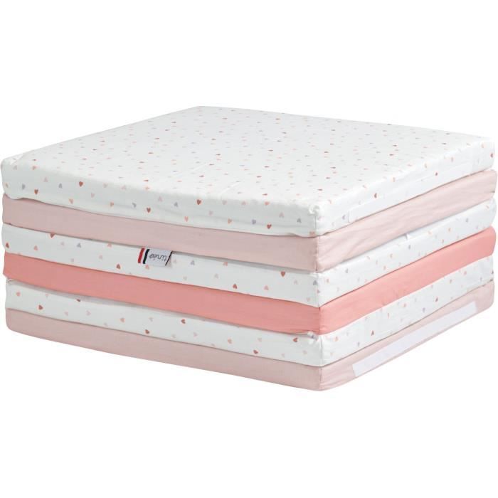 TINEO MON COeUR 5-in-1 Maxi Smart Playmat - Multifunctional Developmental Playmat - 120x180x5 cm