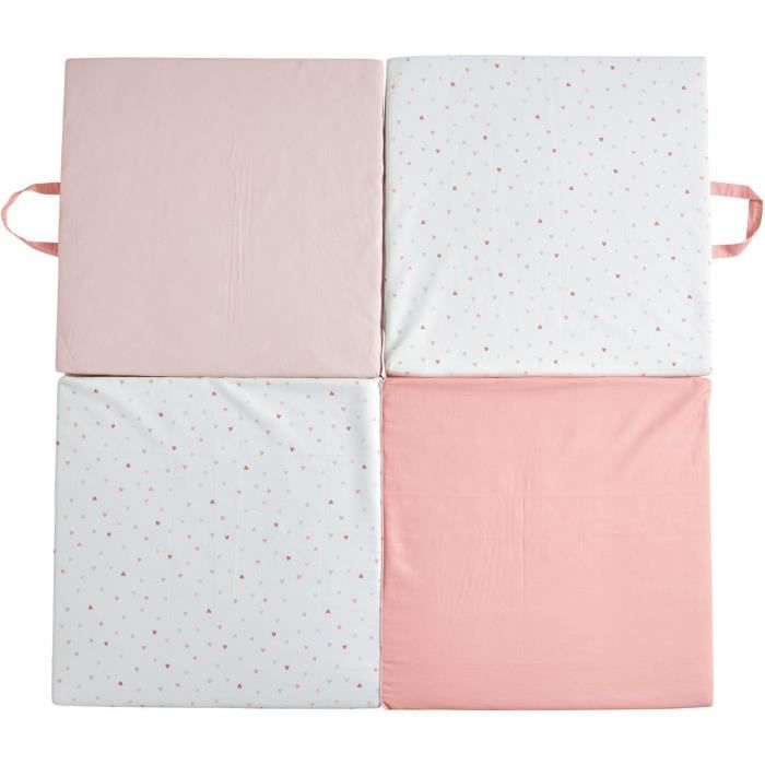 TINEO MON COeUR 3-in-1 Smart Playmat - Multifunctional Developmental Playmat - 120x120x5 cm