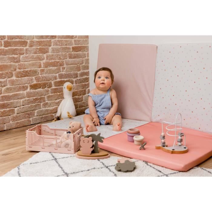TINEO MON COeUR 3-in-1 Smart Playmat - Multifunctional Developmental Playmat - 120x120x5 cm
