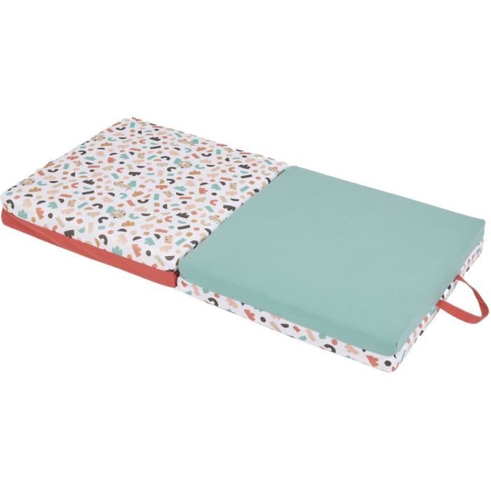 Clever Playmat - TINEO - 3-in-1 Multifunctional Developmental Playmat - 120 x 120 cm - Geometric/ Fun Animals