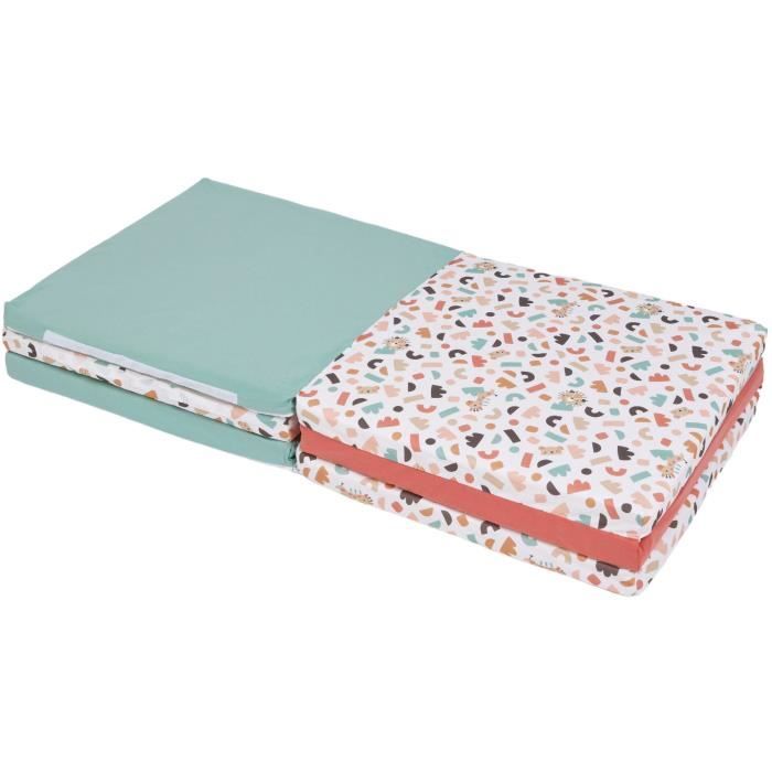 TINEO - Maxi Smart Playmat - 5-in-1 Convertible - 180 x 120 cm - Geometric/ Fun Animals