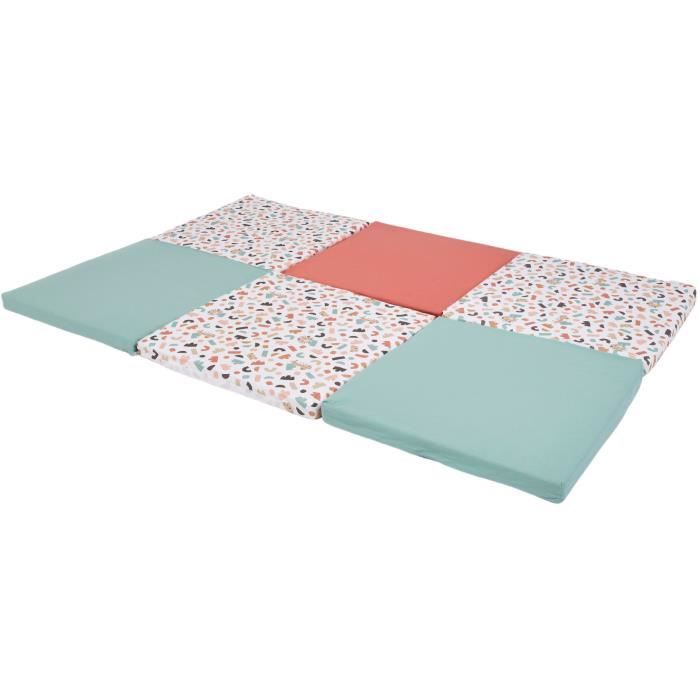 TINEO - Maxi Smart Playmat - 5-in-1 Convertible - 180 x 120 cm - Geometric/ Fun Animals