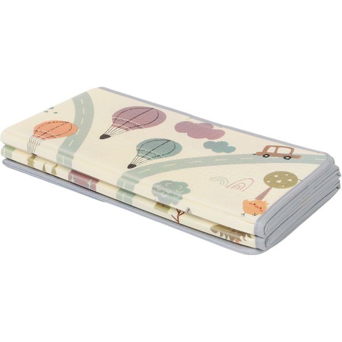 TINEO - Maxi Playmat - Reversible - 150 x 180 cm - Animals/ Car Track