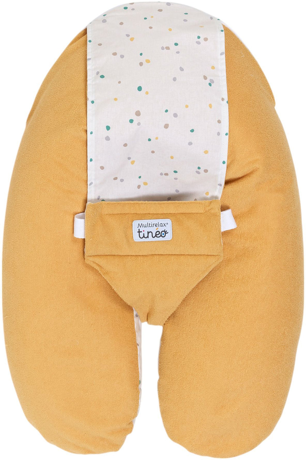 TINEO 3-in-1 Maternity Pillow - MULTIRELAX - Terry Cloth - Yellow/ Polka Dots