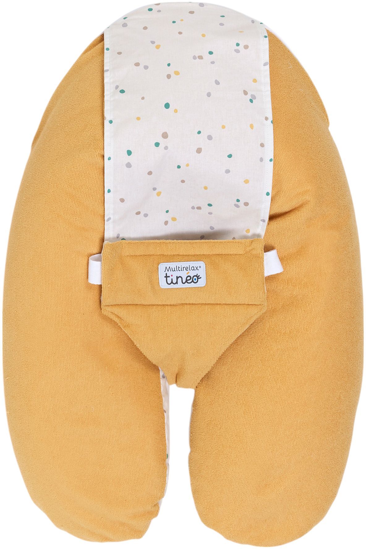 TINEO 3-in-1 Maternity Pillow - MULTIRELAX - Terry Cloth - Yellow/ Polka Dots