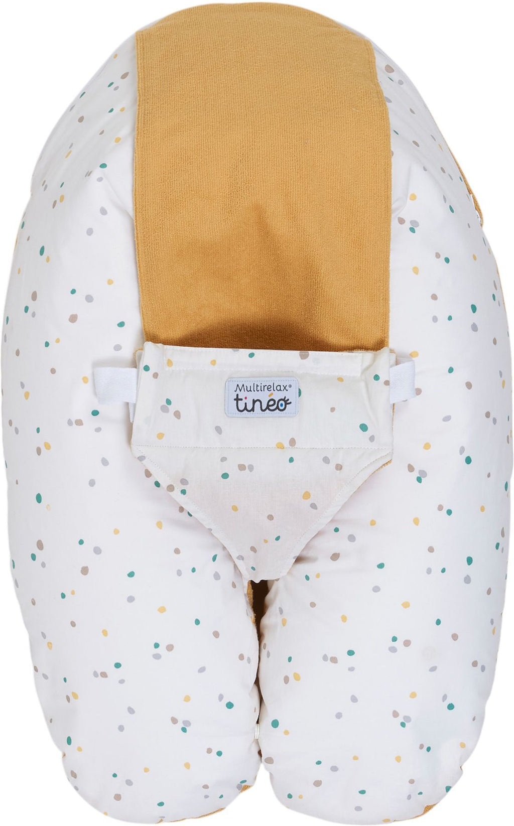 TINEO 3-in-1 Maternity Pillow - MULTIRELAX - Terry Cloth - Yellow/ Polka Dots