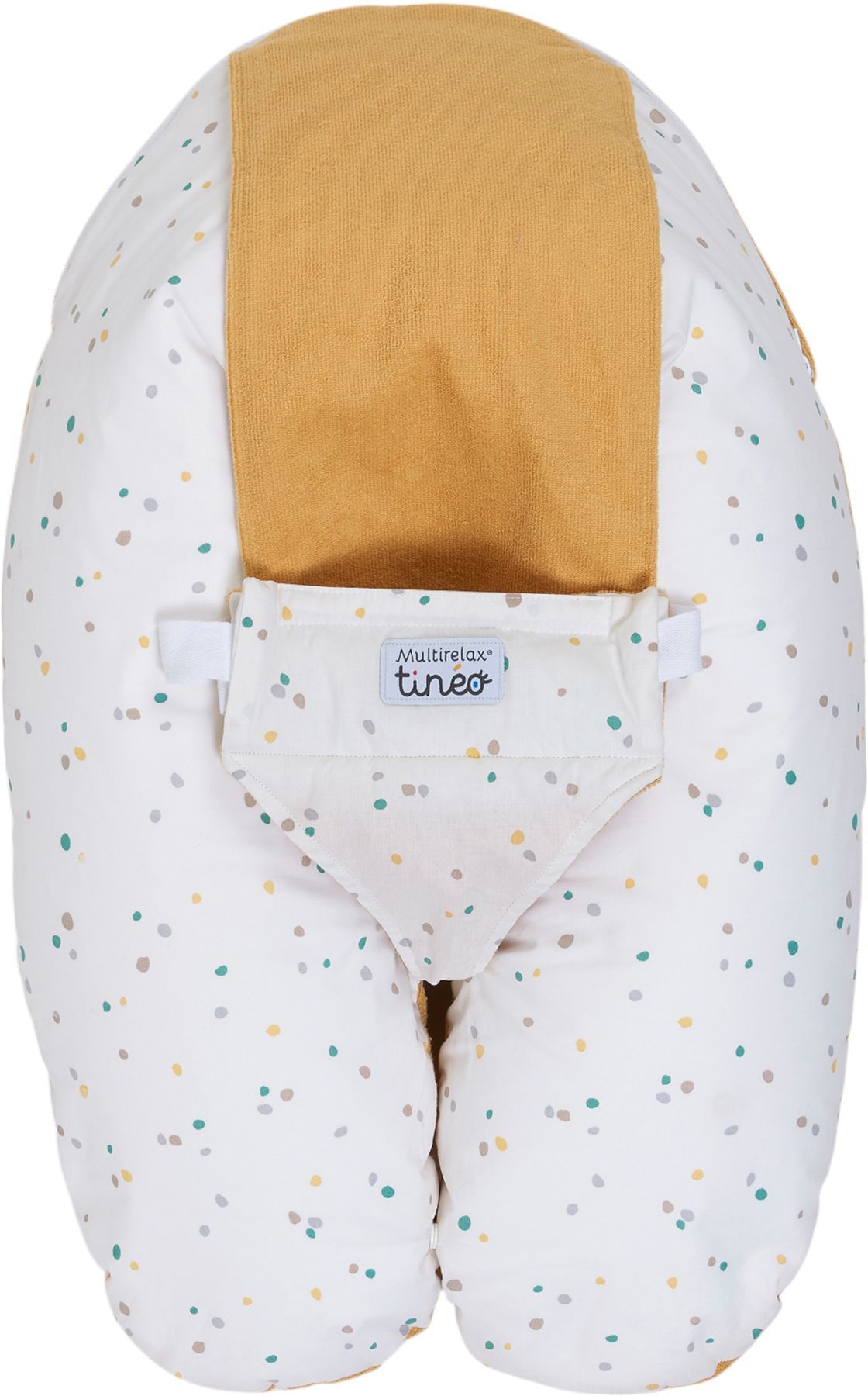 TINEO 3-in-1 Maternity Pillow - MULTIRELAX - Terry Cloth - Yellow/ Polka Dots