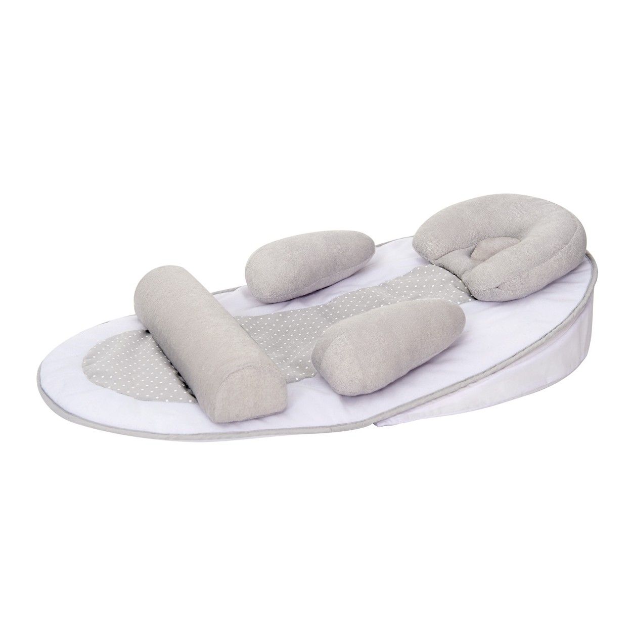 Cocon De Sommeil Bébé TINEO - Cale Bébé - Plan Incliné 10° - Évolutif - Ajustable - Amovible - 0-3 mois - Cale Tete Bébé - 58x40cm