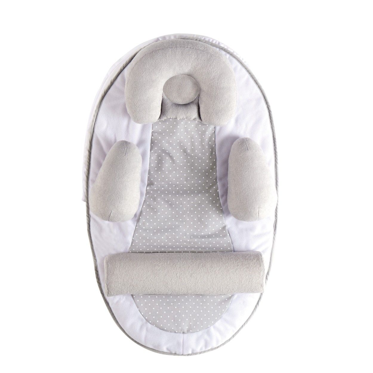 Cocon De Sommeil Bébé TINEO - Cale Bébé - Plan Incliné 10° - Évolutif - Ajustable - Amovible - 0-3 mois - Cale Tete Bébé - 58x40cm