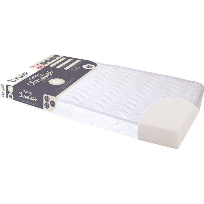 TINEO Climate-Controlled Mattress - 60x120x10 cm - Baby Mattress