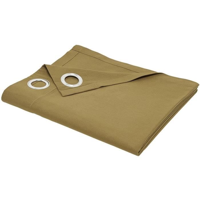 TODAY Eyelet Curtain - 140x240cm - 100% Cotton - Bronze