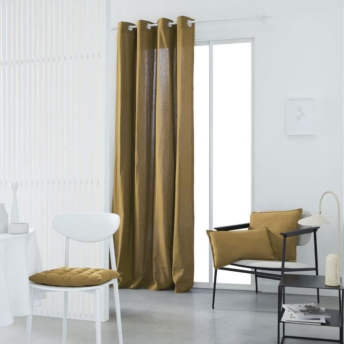 TODAY Eyelet Curtain - 140x240cm - 100% Cotton - Bronze