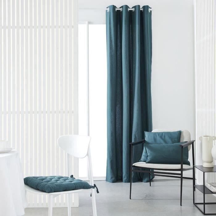 TODAY Eyelet Curtain - 140x240cm - 100% Cotton - Peacock