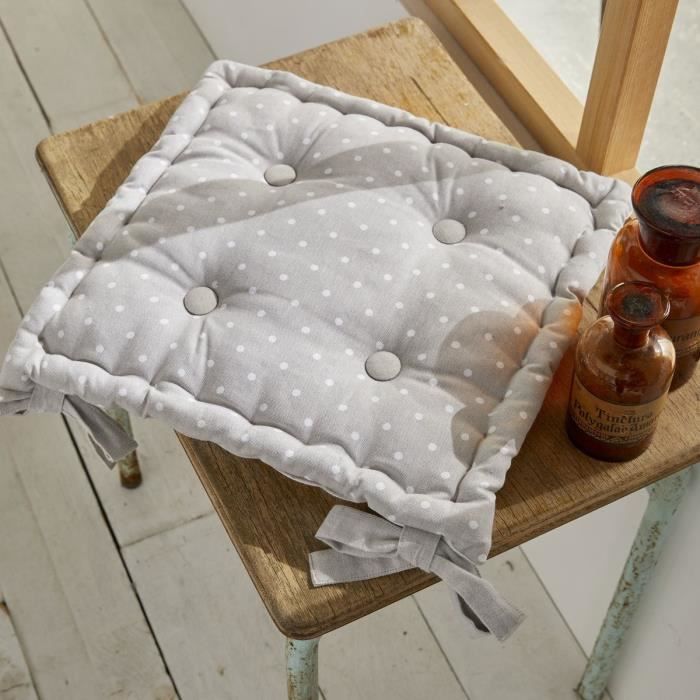 Today Quilted Seat Cushion - Charme - Constance Print - 40 x 40 cm
