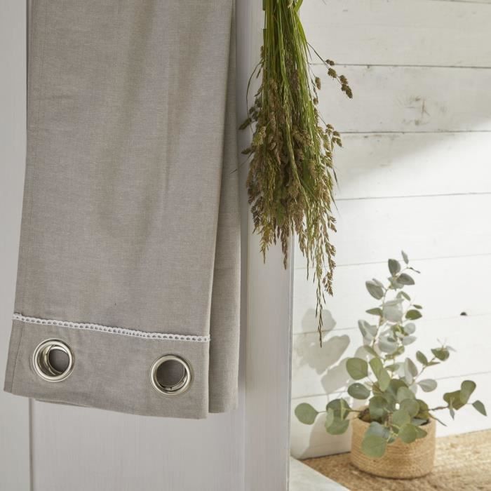 TODAY Charme Curtain - 140 x 240 cm - Chambray Berenice
