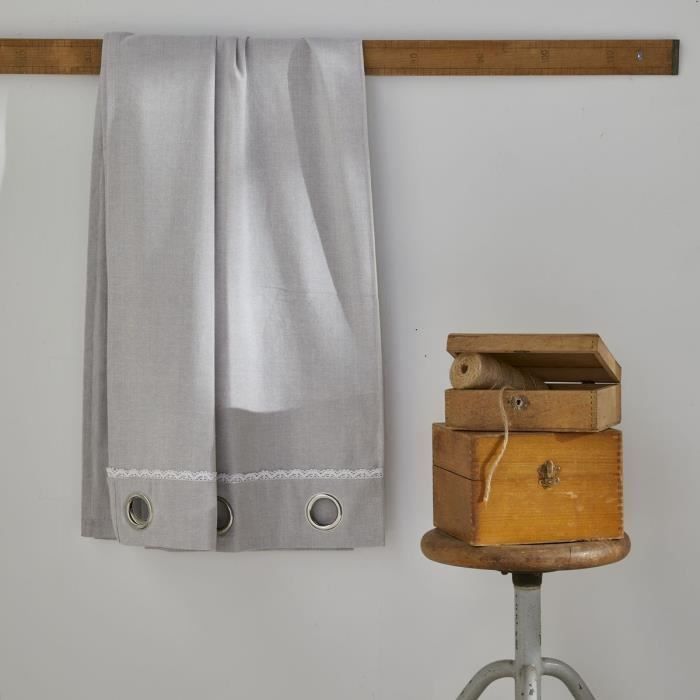 TODAY Charme Curtain - 140 x 240 cm - Chambray Constance