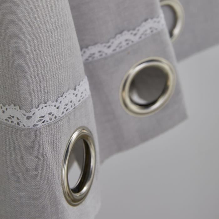 TODAY Charme Curtain - 140 x 240 cm - Chambray Constance