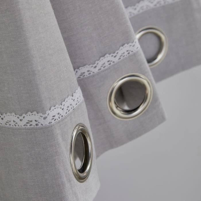 TODAY Charme Curtain - 140 x 240 cm - Chambray Constance