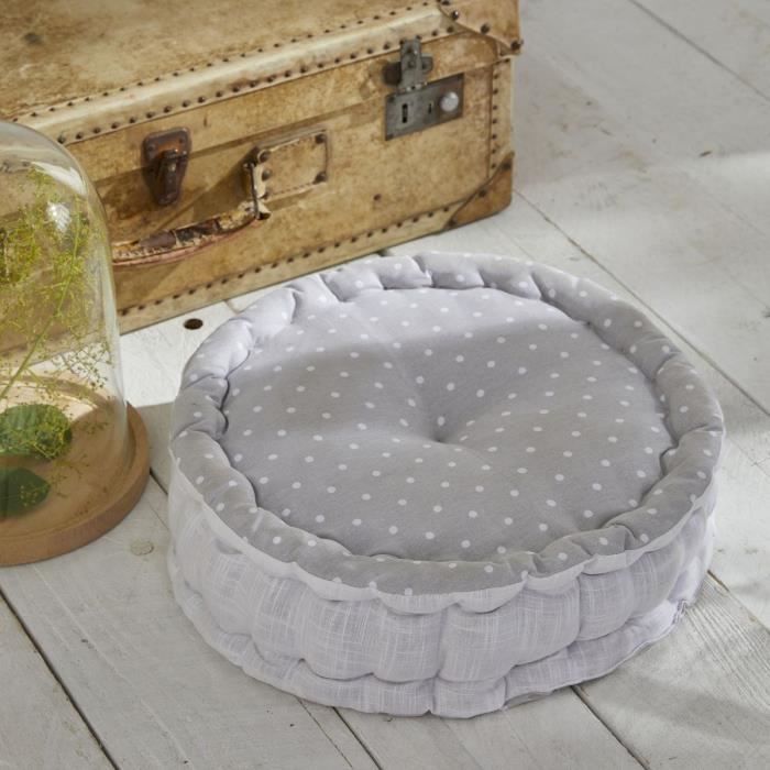 TODAY Charme Round Floor Cushion - Constance Print - 40 x 12 cm