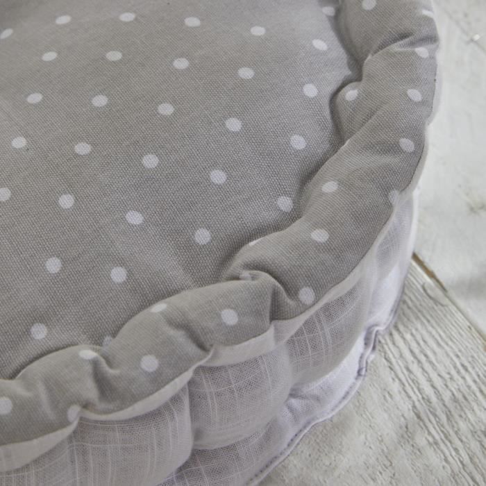 TODAY Charme Round Floor Cushion - Constance Print - 40 x 12 cm