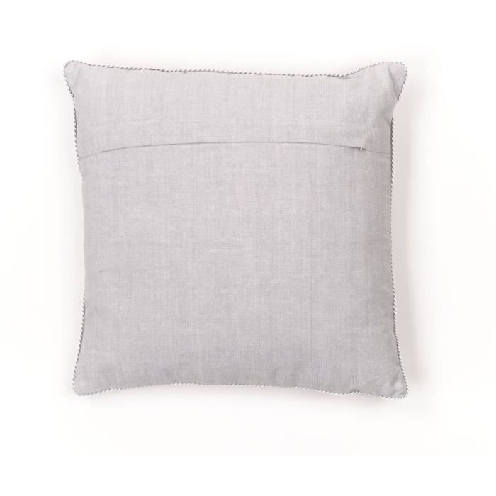 TODAY Cushion - CHARM - Chambray x Petite broderie Constance - 40 x 40 cm