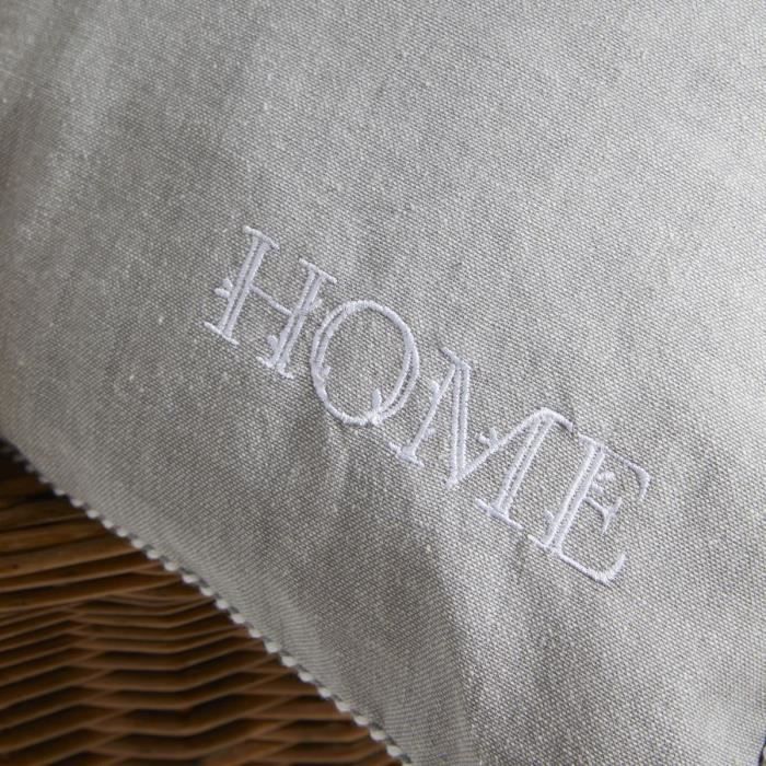 Today Cushion - Charme - Chambray x Small Capucine Embroidery - 40 x 40 cm