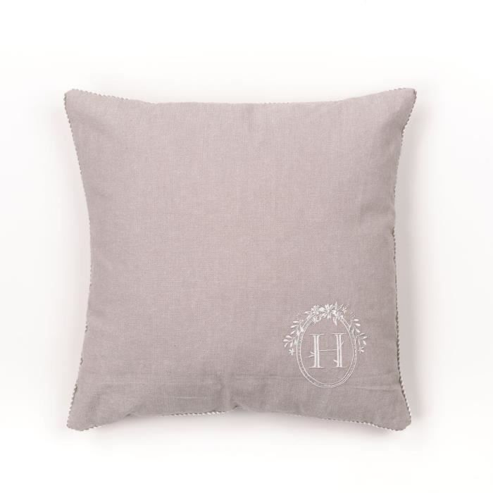 Today Cushion - Charme - Chambray x Petite Berenice Embroidery - 40 x 40 cm