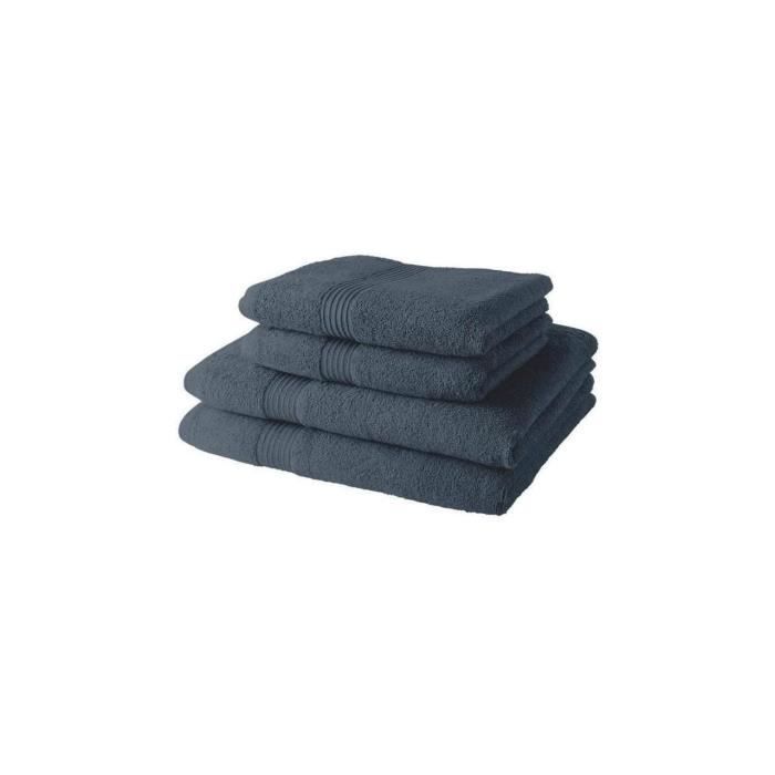 TODAY Bath Towel Set 50x90 cm + Bath Sheet 70x130 cm 100% Cotton - Denim