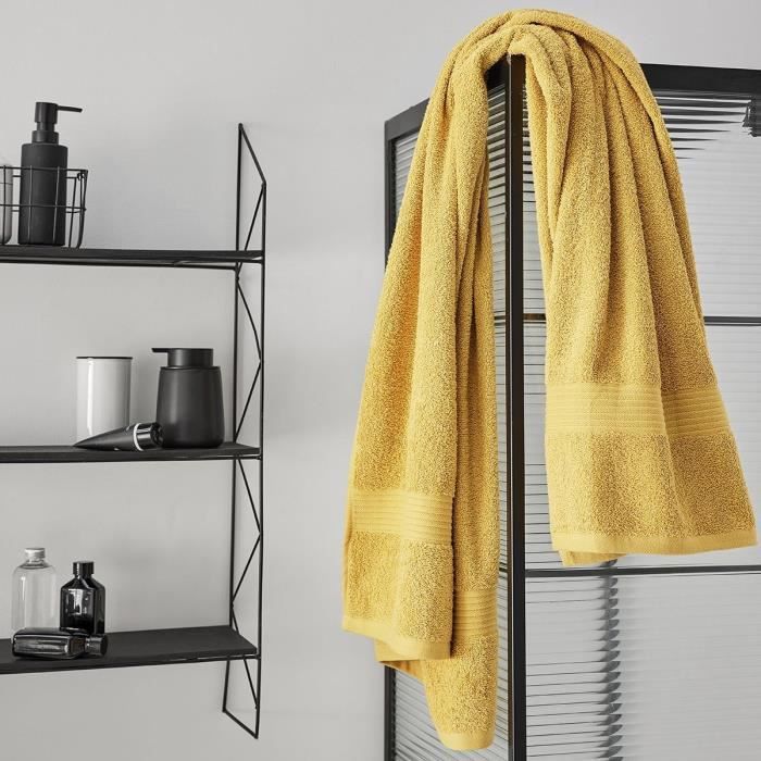 TODAY Essential - Maxi Bath Towel 90x150 cm 100% Cotton Ochre Color