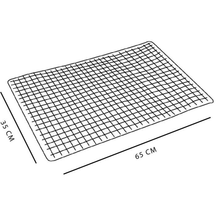 TODAY Anti-slip Bath Shower Mat PVC Rectangle Black 40x60 cm
