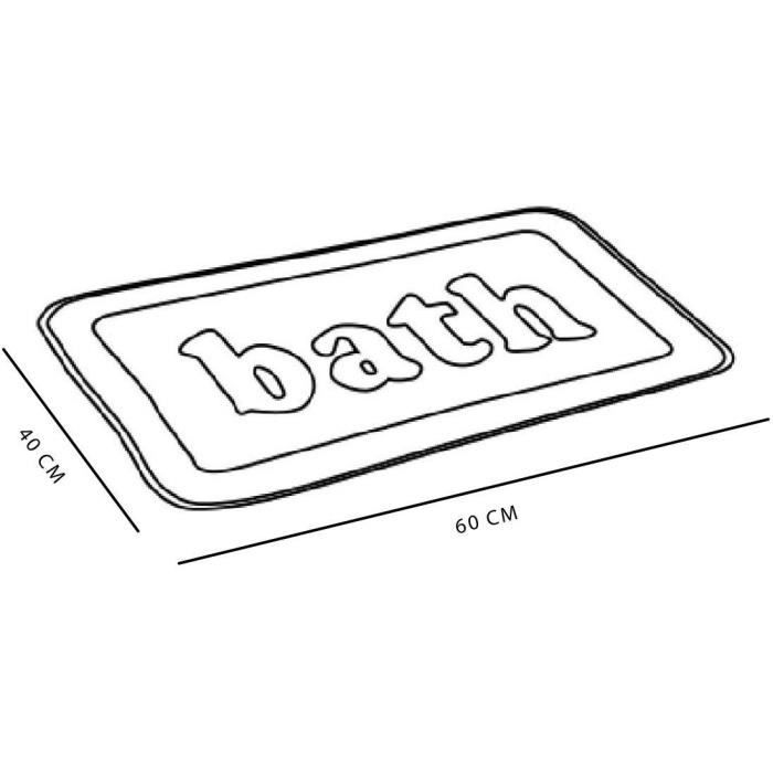 TODAY Memory Foam Bath Mat - 40 x 60 cm - Green