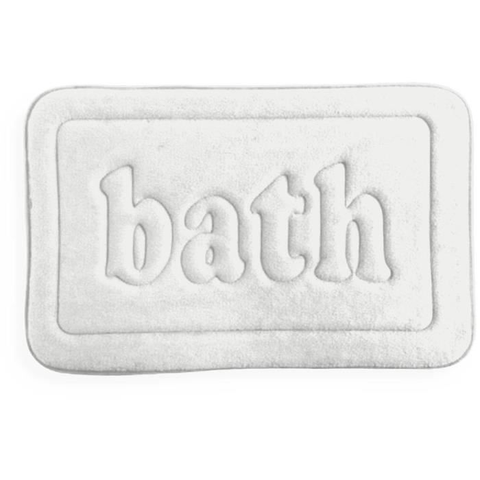 TODAY Memory Foam Bath Mat - 40 x 60 cm - White