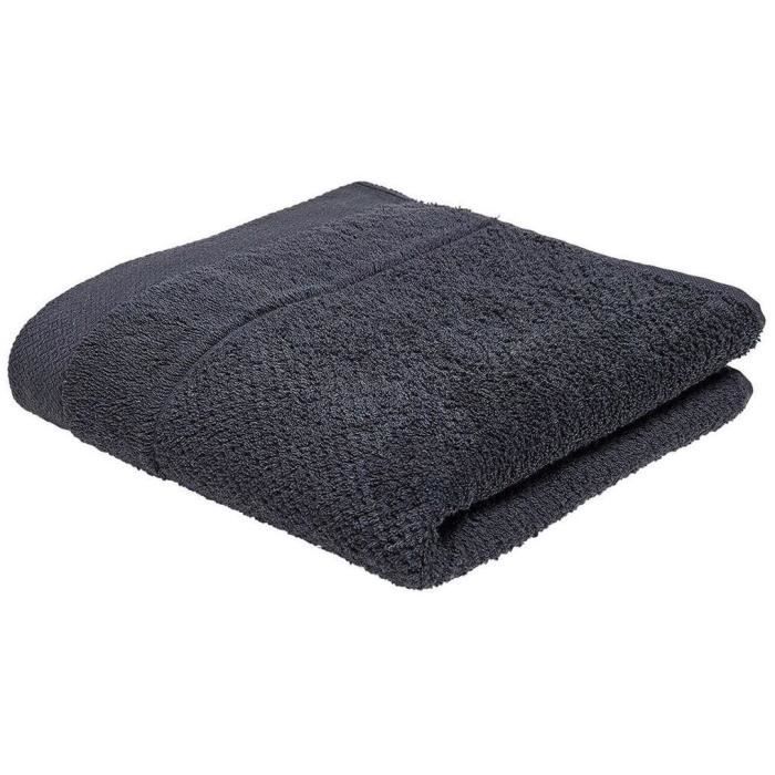 Serviette de bain - TODAY - 50 x 90 cm - Coton - Organic Fusain