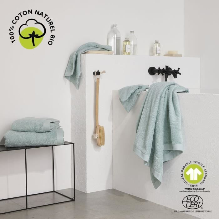 Bath Towel - TODAY - 50 x 90 cm - Organic Cotton - Celadon