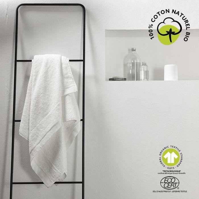 Bath Towel - TODAY - 70 x 130 cm - Organic Cotton - Chalk