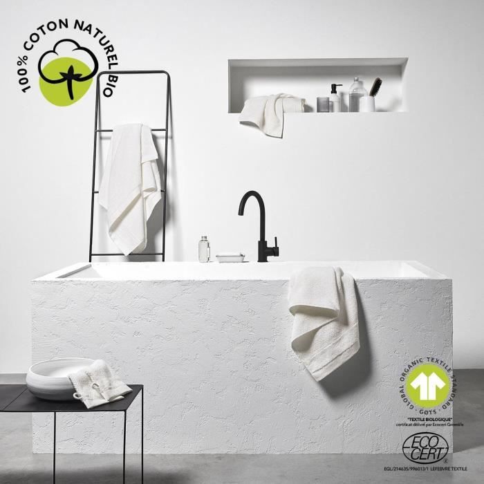 Bath Towel - TODAY - 70 x 130 cm - Organic Cotton - Chalk