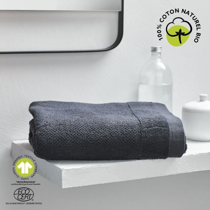 Bath Towel - TODAY - 70 x 130 cm - Organic Cotton - Charcoal